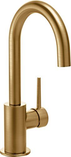 Delta Faucet 1959LF-CZ Trinsic, Single Handle Bar/Prep Faucet, Champagne Bronze | Amazon (US)