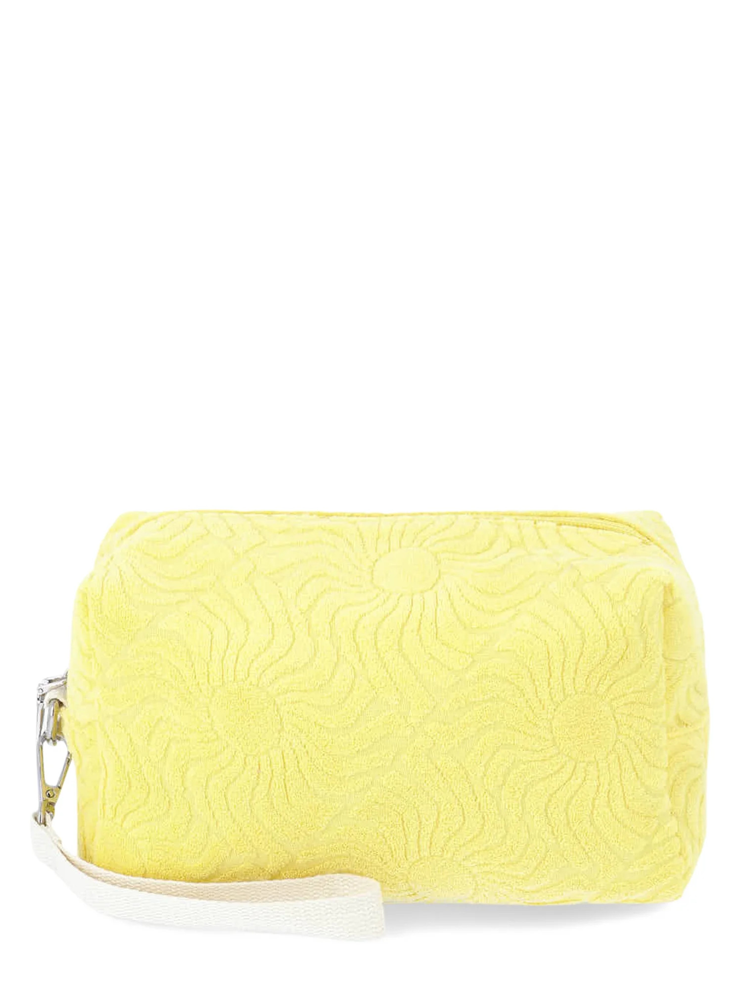No Boundaries Women's Beach Terry Cloth Pouch, Yellow Sun | Walmart (US)