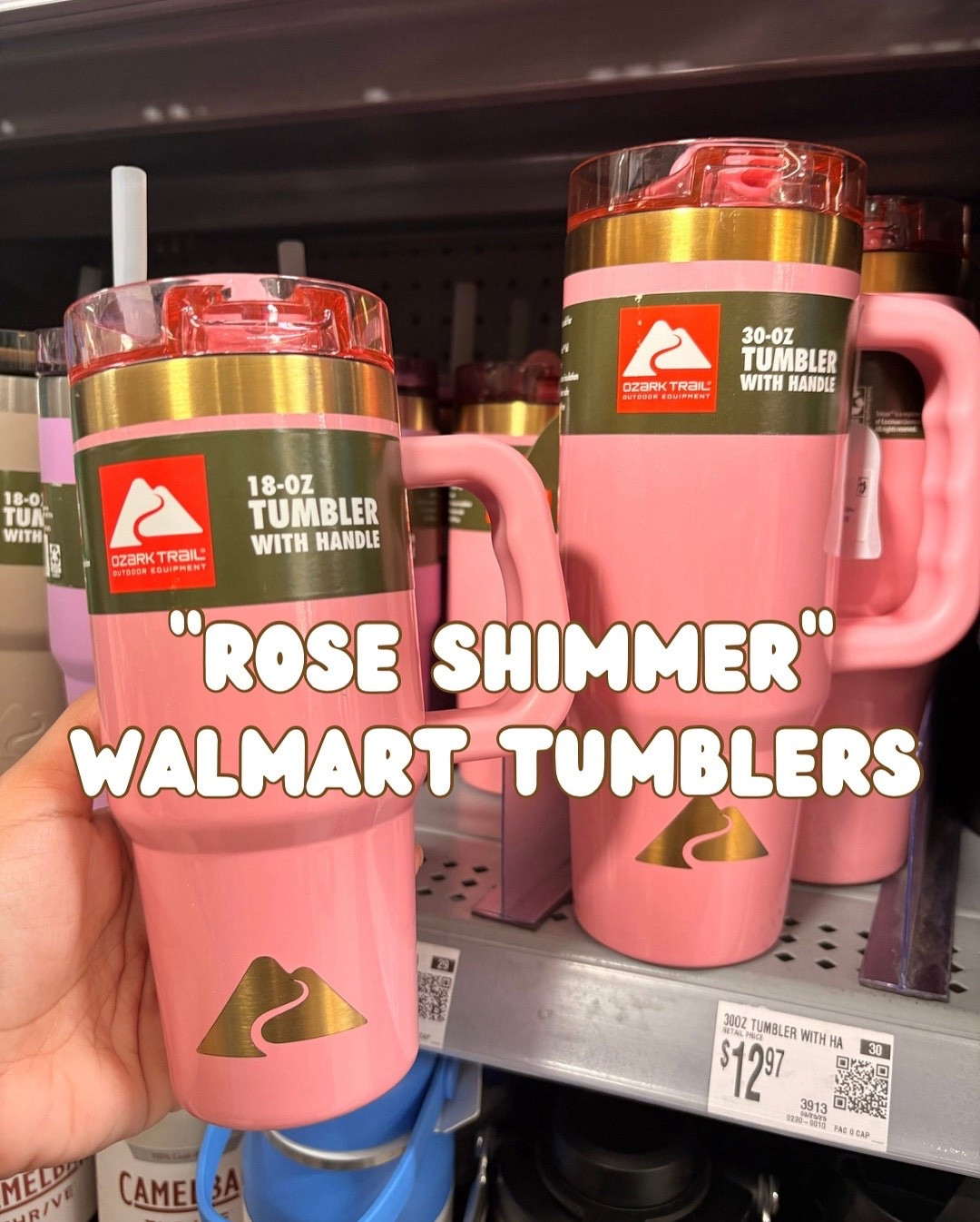 Under $15! ROSE SHIMMER IS CURRENTLY AVAILABLE IN 3 SIZES! 18 | 30 & 40oz! At Walmart! 

#tumbler #tumblers #pink #pinks #pinklover #waterbottle #ozarktrail#walmart #walmartfinds

#LTKSeasonal #LTKGiftGuide