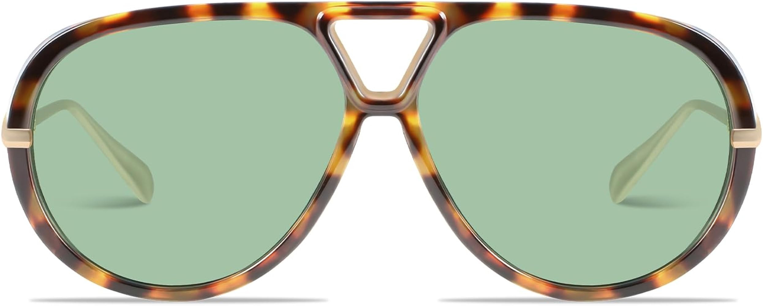 GRFISIA Oversized Retro Aviator Sunglasses for Women Men Trendy Sun Glasses Vintage Shield Shades | Amazon (US)