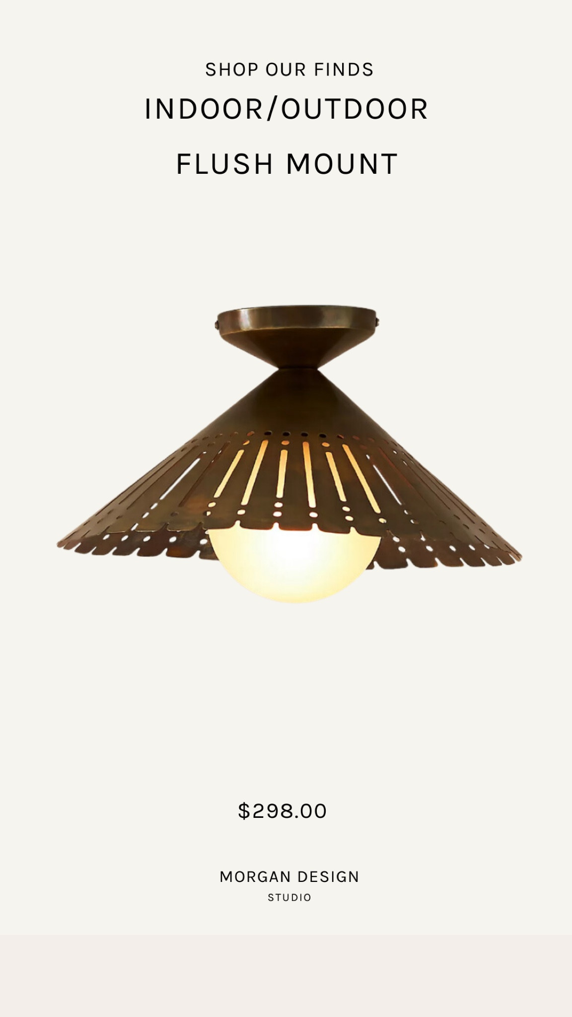 Indoor and outdoor flush mount light fixture. 🤎

#LTKstyletip #LTKSeasonal #LTKhome