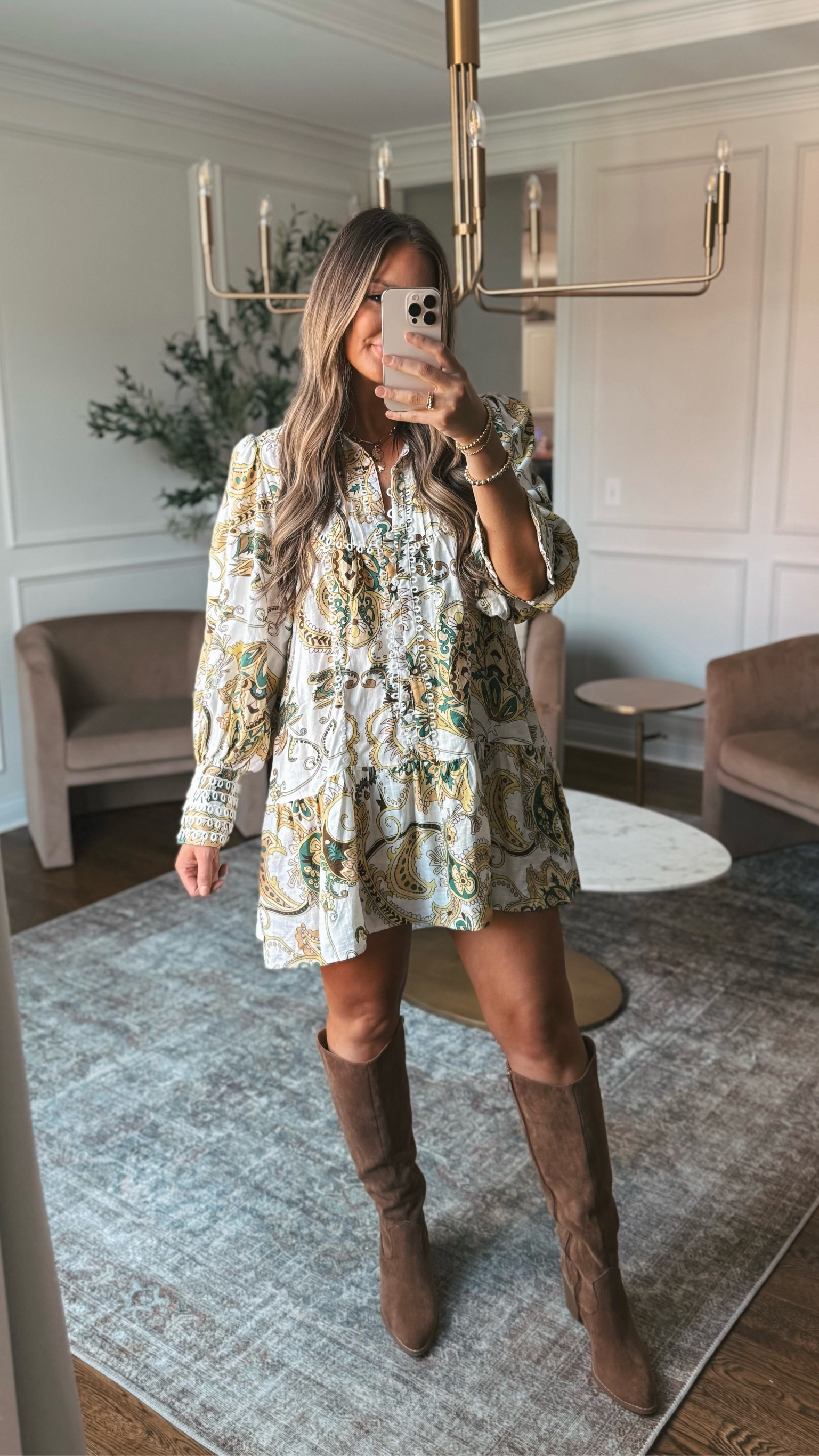 Fall floral dress that has functional buttons and is nursing and pumping friendly! Fits true to size.

#LTKParties #LTKSeasonal #LTKStyleTip