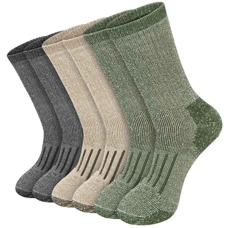 KOITHOT 3 Pack Merino Wool Socks for Men & Women, Thermal Boot Warm Hiking Socks | Walmart (US)