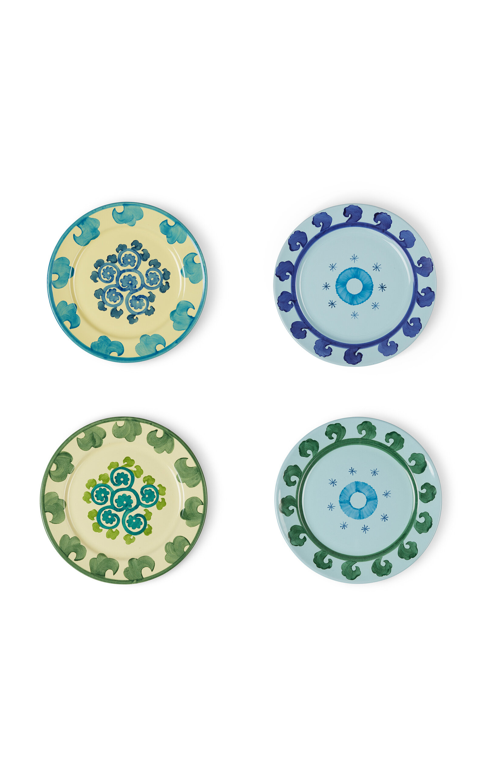 Yellow Blue Dinner Set X 4 | Moda Operandi (Global)