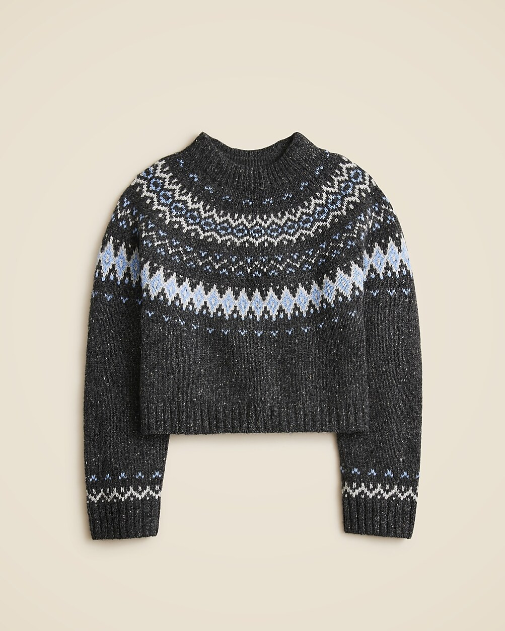 Fair Isle wide-mockneck sweater | J. Crew US