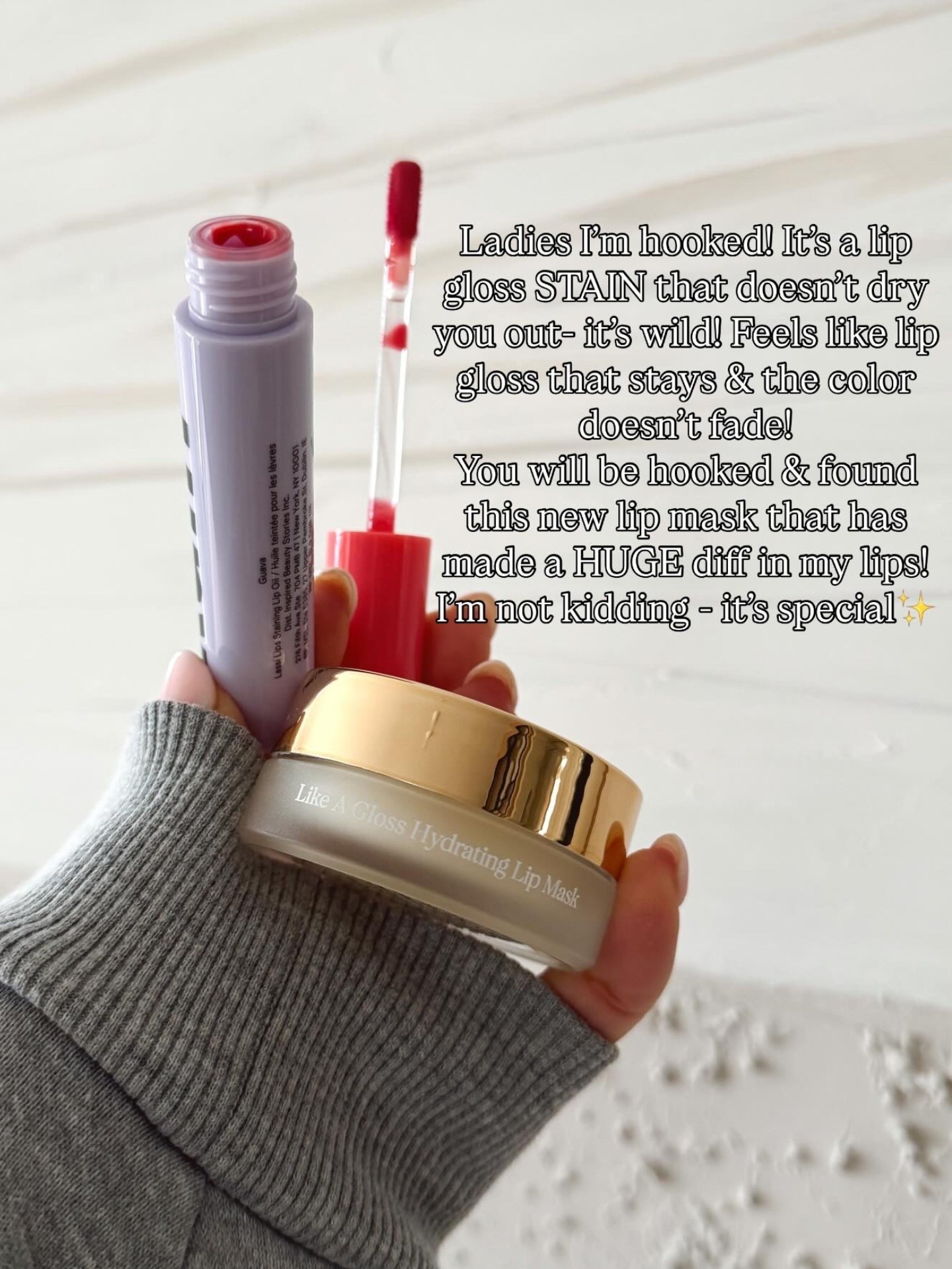 Okay I’m obsessed with these two! 💋 The lip stain gloss gives you that glossy look but actually stains so the color lasts (no constant reapplying 🙌). And this lip mask has made such a difference in the fine lines and smoothness of my lips. So good.🔥


lip stain gloss. glossy lip stain. long lasting lip stain. hydrating lip mask. lip treatment. smooth lips. lip care favorites. 

#LTKmorningroutine #LTKselfcare #LTKBeauty