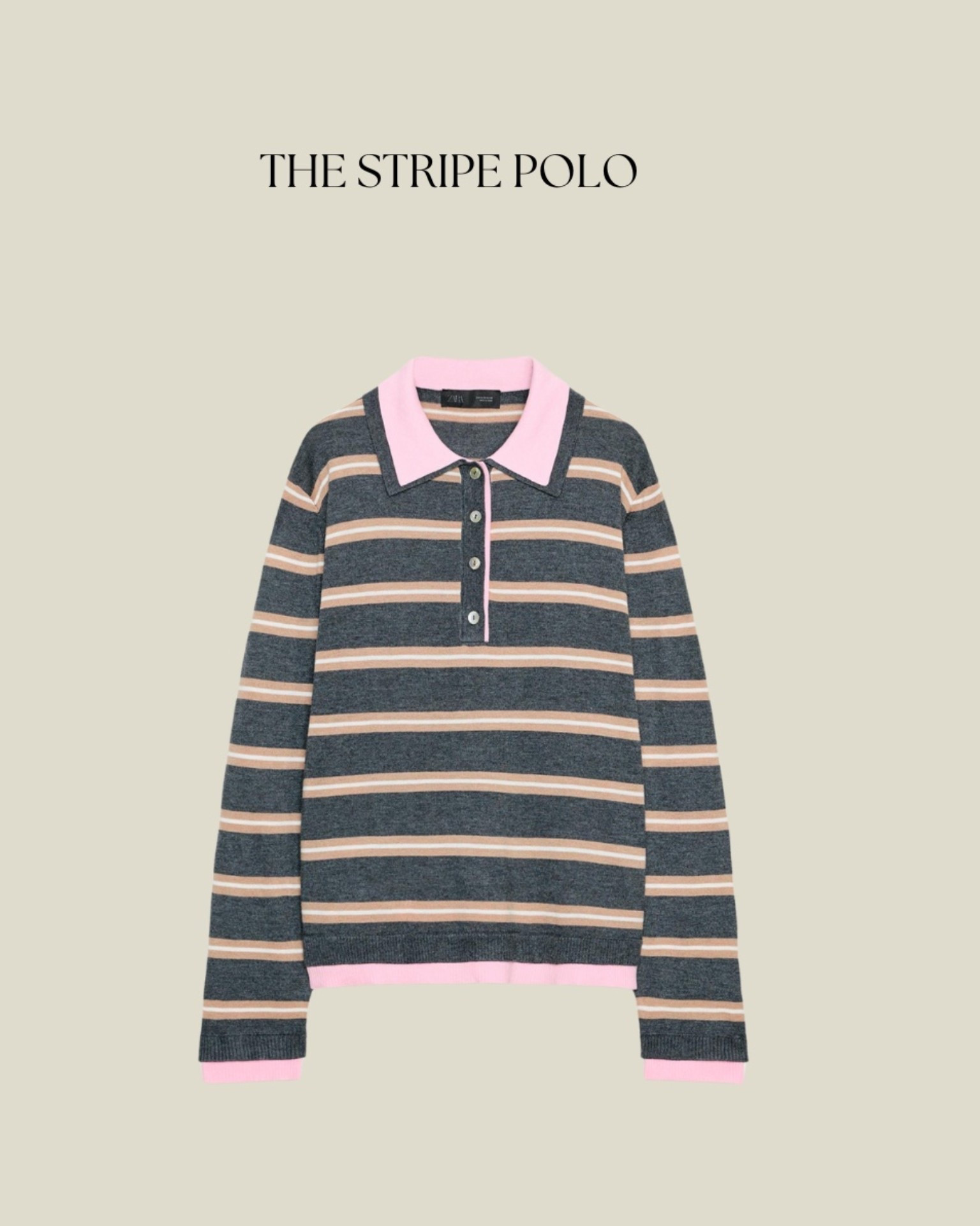 Zara stripe polo - I wear a small 