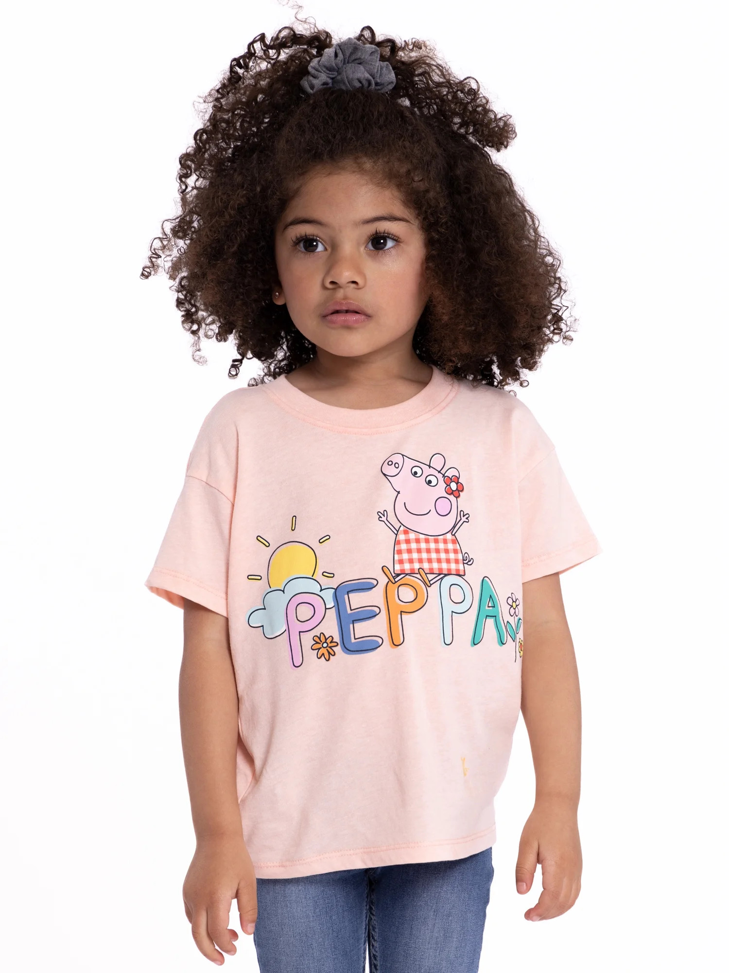 Peppa Pig Toddler Girls Short Sleeve Crewneck T-Shirt, Sizes 12M-5T | Walmart (US)