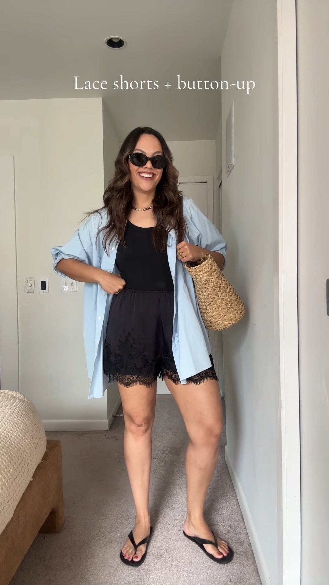 How to look chic in a heat wave!

Outfit one:
-H&M animal print maxi skirt, I have a size 8.
-Aritzia black tube top, I have a size 10.
-Zara black flip-flops.
-Celine Triomphe black rounded sunglasses.
-Madewell straw mini bag.

Outfit two:
-Dissh beige linen skort, similar linked. I have a size 8.
-Dissh black linen tiered top, I have a size medium. Similar options linked.
-Banana Republic gold pendant necklace on black cord.
-Madewell brown woven bag.

Outfit three:
-Aritzia white tailored shorts, I have a size 10.
-Anthropologie navy blue polka dot tank top with matching scarf, I have a size medium.
-Gap straw tote bag.

Outfit four:
-Anthropologie brown beaded necklace.
-Anthropologie cognac brown woven bag.
-Aritzia black tube dress with poplin skirt, I have a size medium.

Outfit five:
-Banana Republic black tank top, I have a size medium.
-Anthropologie black lace shorts, I have a size large.
-H&M oversized light blue button up shirt, similar options linked.

Outfit six:
-Black lace-trimmed mini dress, similar options linked.
-Coach green leather shoulder bag. Similar linked.
-Maguire zebra print slingback kitten heels.

#LTKsummer #LTKstyletip #LTKcanada