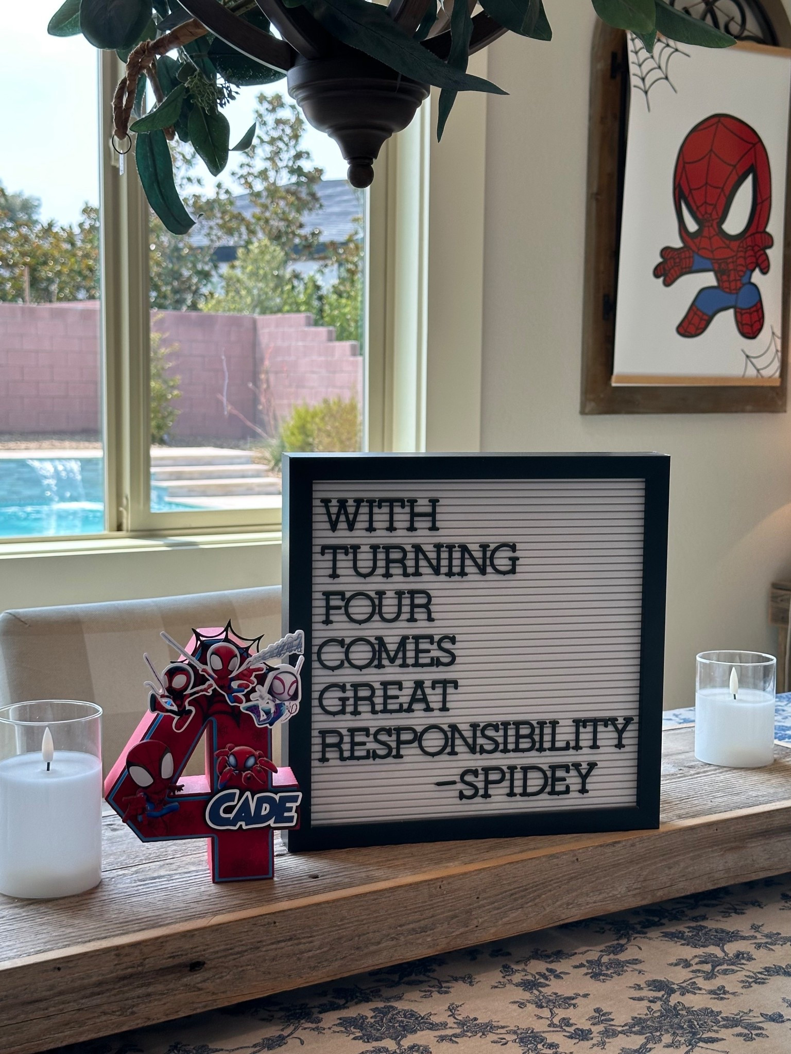 custom spidey 4 decor 

#LTKParties #LTKKids