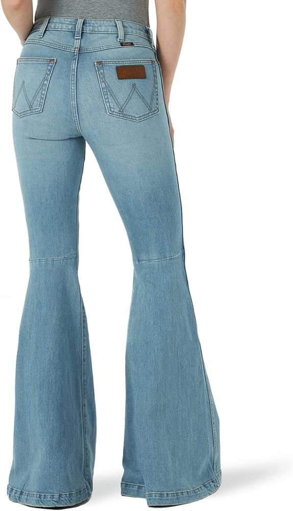 Wrangler Women's Retro High Rise Trumpet Flare Jean | Amazon (US)
