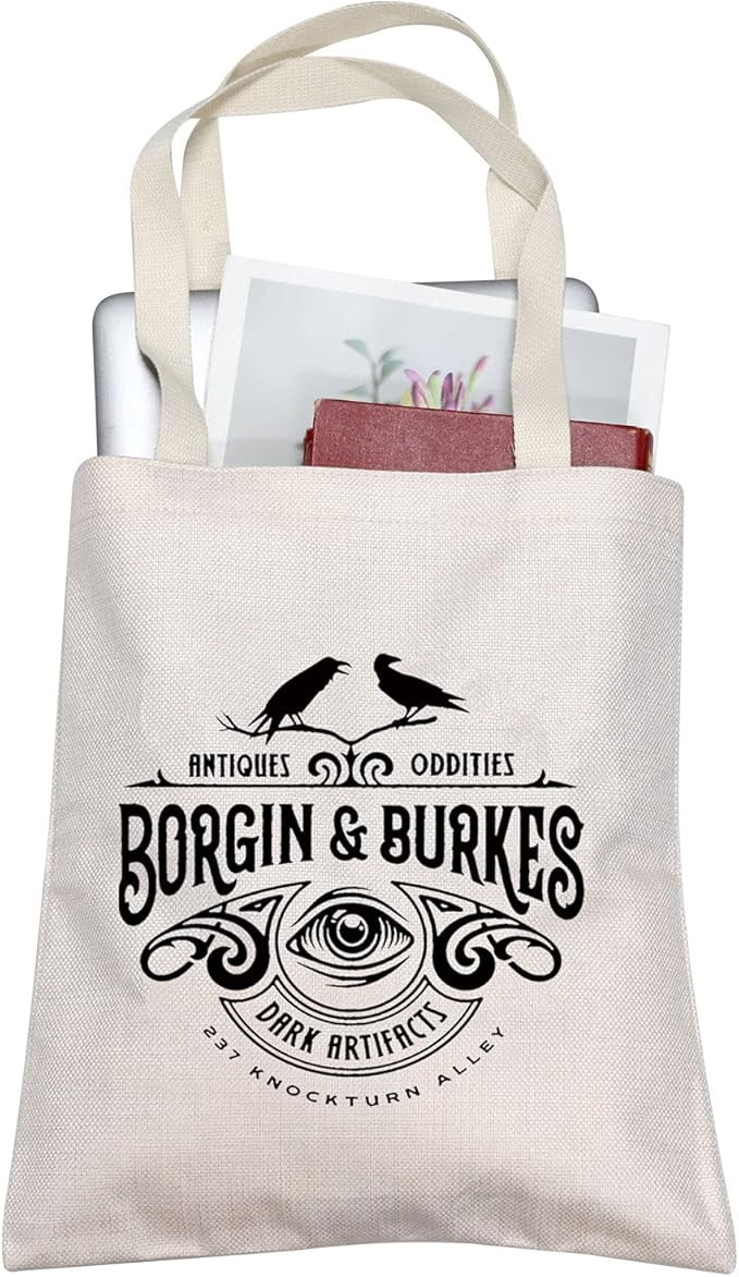 TOBGBE Wizard Gift HP Book Fans Gift Book Lover Tote Bag Reading Magic Gift Bookish Gift Bookworm... | Amazon (US)