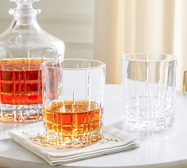 Monique Lhuillier Delphine Double Old Fashioned Glasses - Set of 4 | Pottery Barn (US)