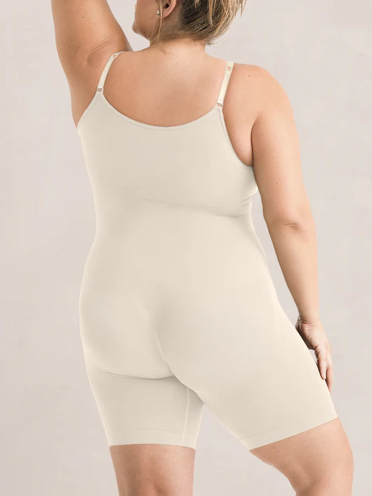 Scoop Neck Mid-Thigh Shapewear Bodysuit – 360° Tummy Control | Shapermint | Shapermint