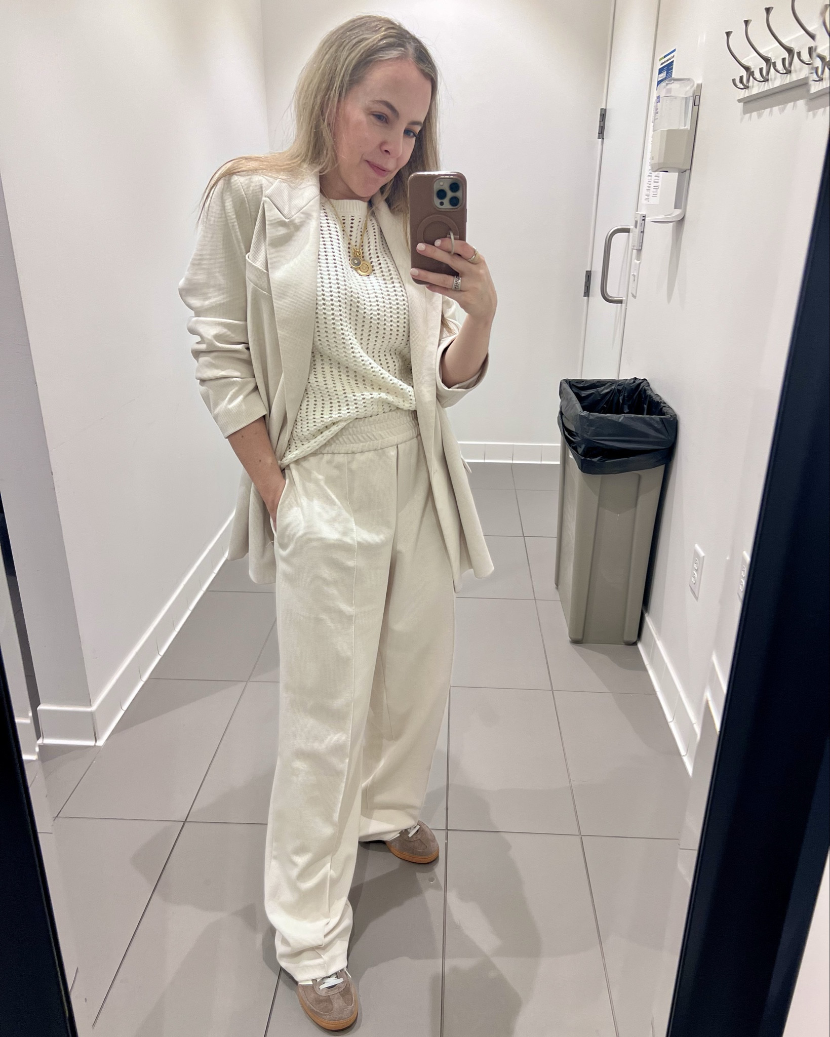 Love a light monochromatic suiting look for spring. This one is old TopShop.

#LTKWorkwear #LTKOver40
