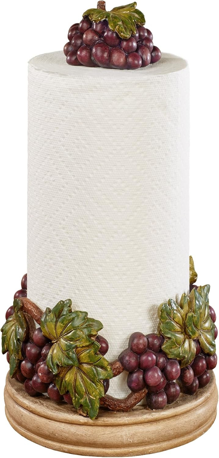 Touch of Class Vineyard Sangria Grape Harvest Paper Towel Holder - Tuscan Style Decor - Themed Ho... | Amazon (US)