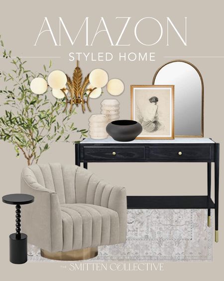 Amazon home | entryway, living room, accent chair, console table, globe chandelier, arch mirror, decor, affordable home style

#LTKstyletip #LTKunder50 #LTKhome