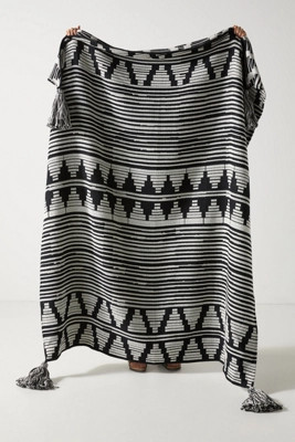 Jacquard-Woven Keenan Throw Blanket | Anthropologie (US)