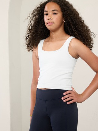 Athleta Girl Rise Above Rib Crop Tank | Athleta