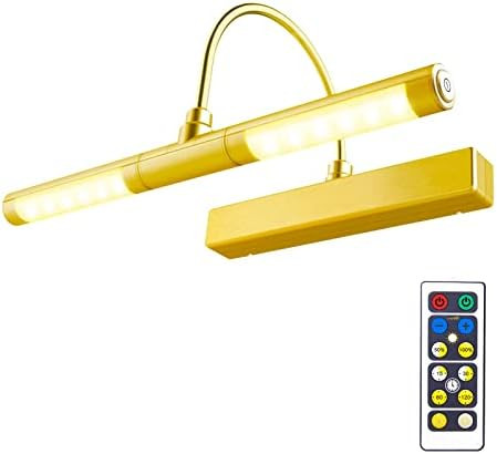BIGLIGHT Wireless Battery Powered Bright LED Picture Light with Remote Control, 13 Inch Swivel Li... | Amazon (US)
