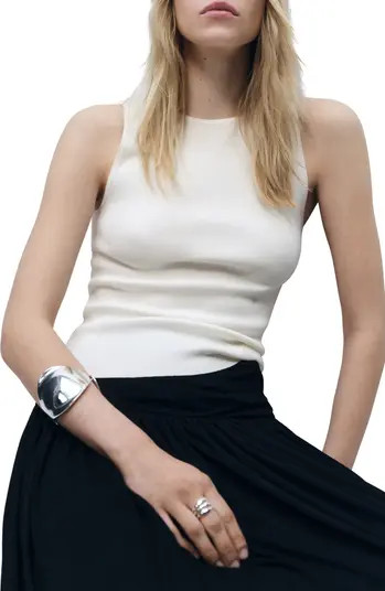 MANGO Fitted Knit Tank | Nordstrom | Nordstrom