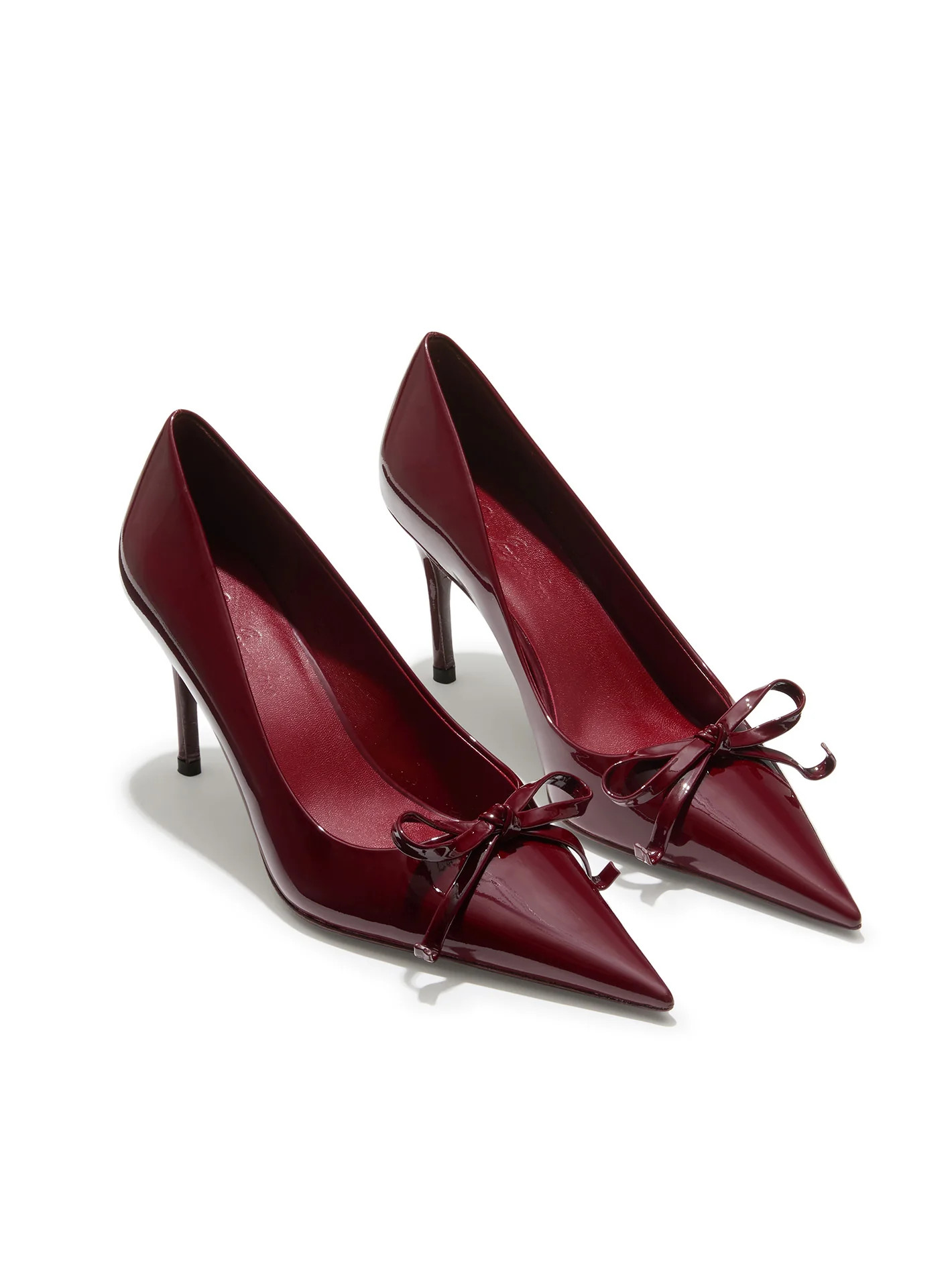 Audrina Bow Heels (Red) | Nana Jacqueline
