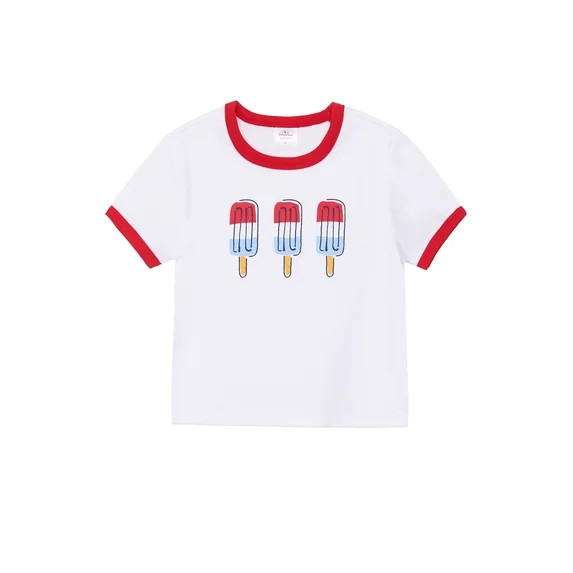 Way to Celebrate Toddler Patriotic Americana Americana Short Sleeve Tee, Sizes 12M-5T | Walmart (US)