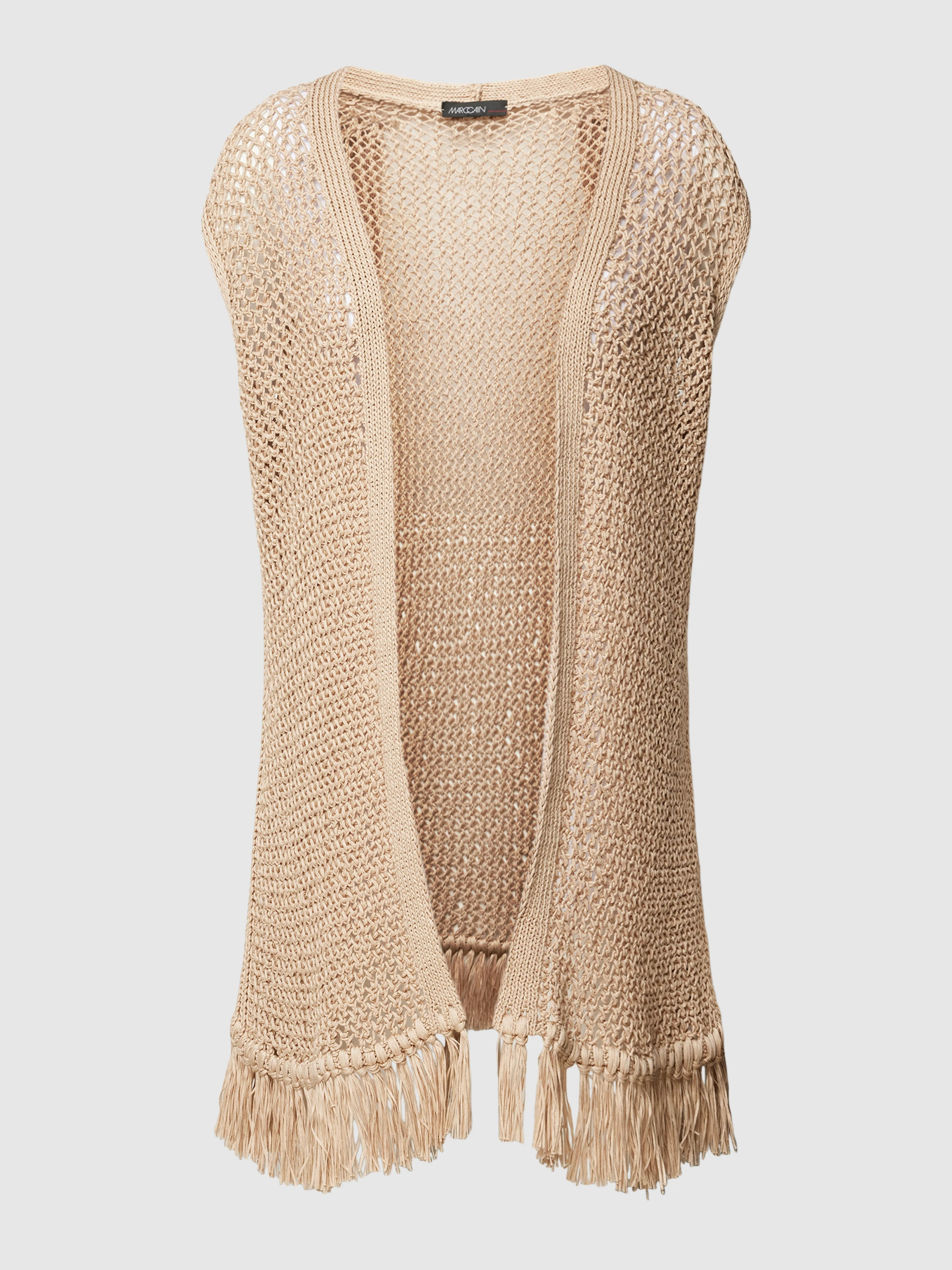 Marc Cain Strickjacke mit Fransen (sand) online kaufen | Peek & Cloppenburg* Düsseldorf DE