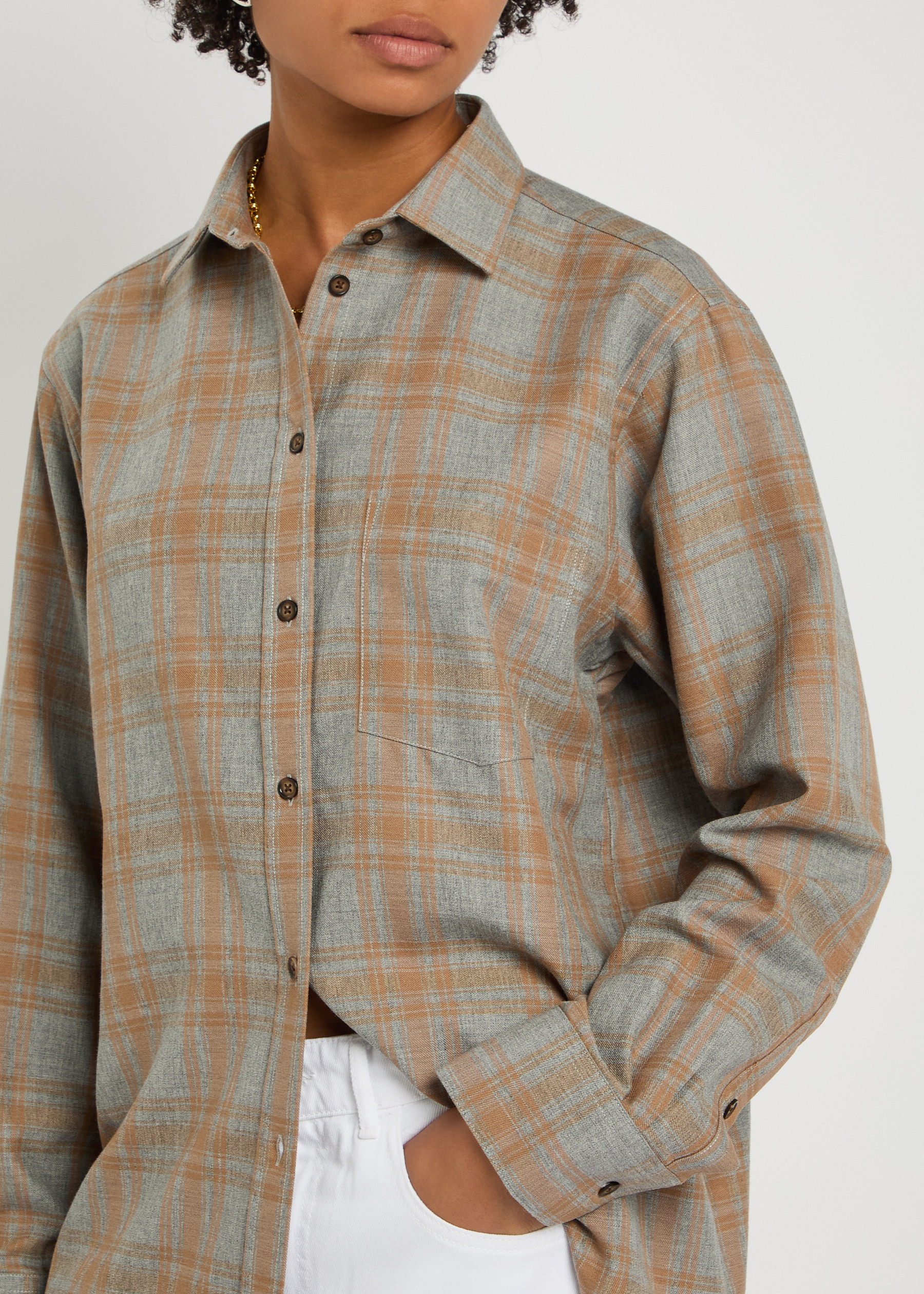 Checked woven shirt | Harvey Nichols