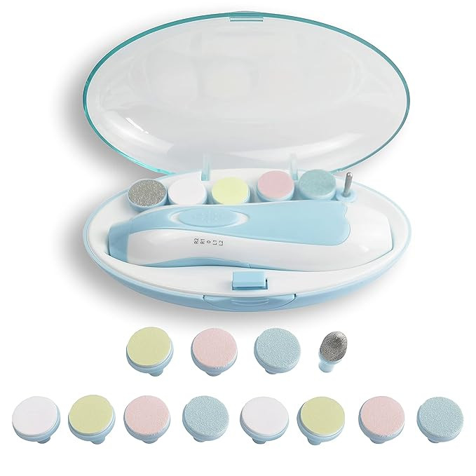 Electric Nail File Drill for Baby No Sharp Claws Hurt, 6 in 1 Safety Cutter Trimmer Clipper for T... | Amazon (US)