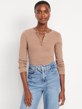 Cozy Snug Crew-Neck Henley | Old Navy (US)
