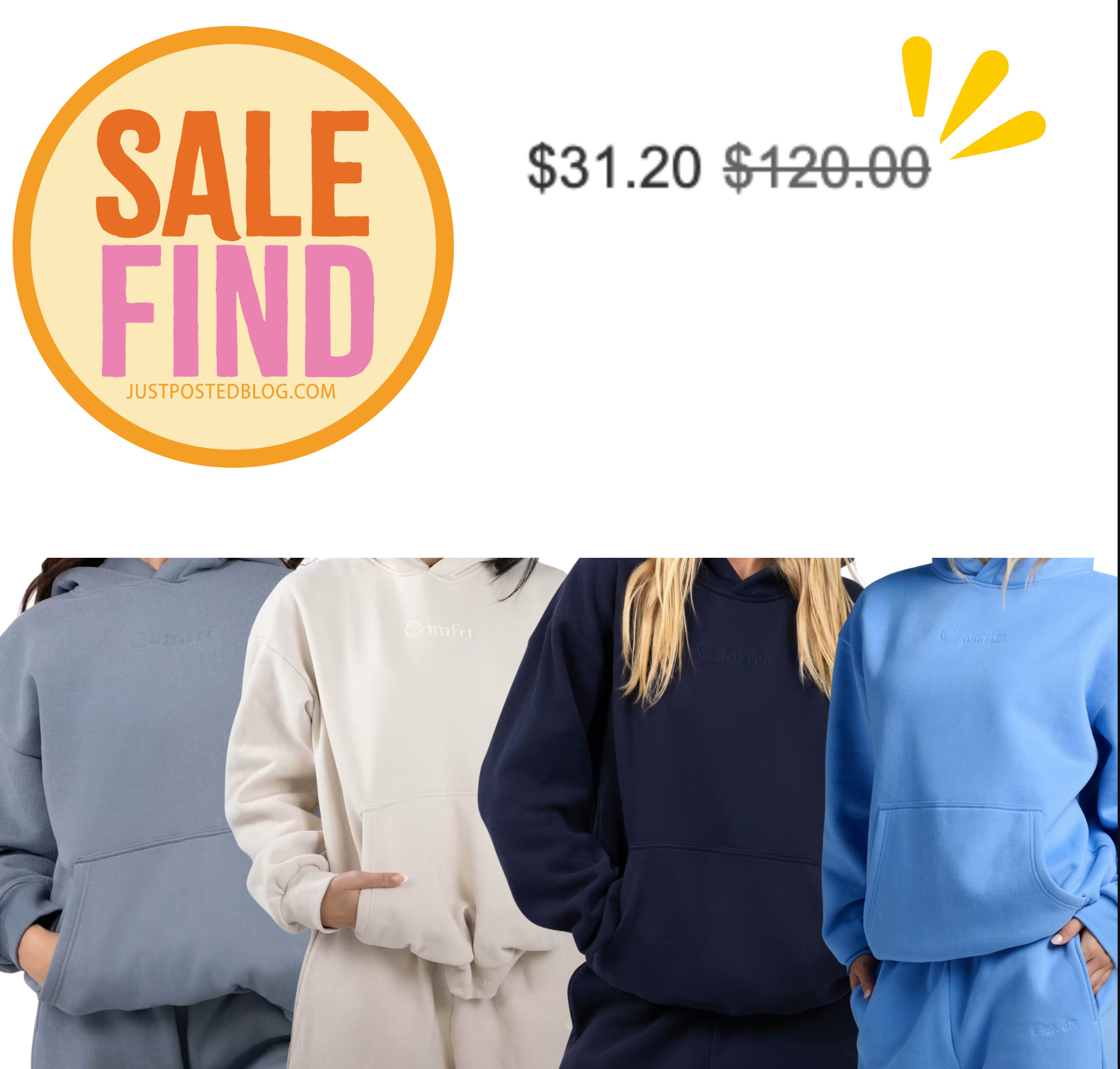 Lucy LOVES these Comfrt hoodies, and they are on sale right now! Use code SPRINGSALE to drop the price to $31.20!!! 

 