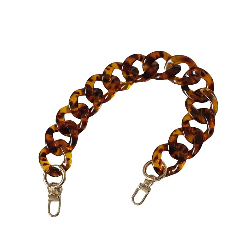 Acrylic Resin Chain for Purse,Handbag Decoration Strap,Bag Accessories Chain Charms(Tortoise/Flat... | Amazon (US)