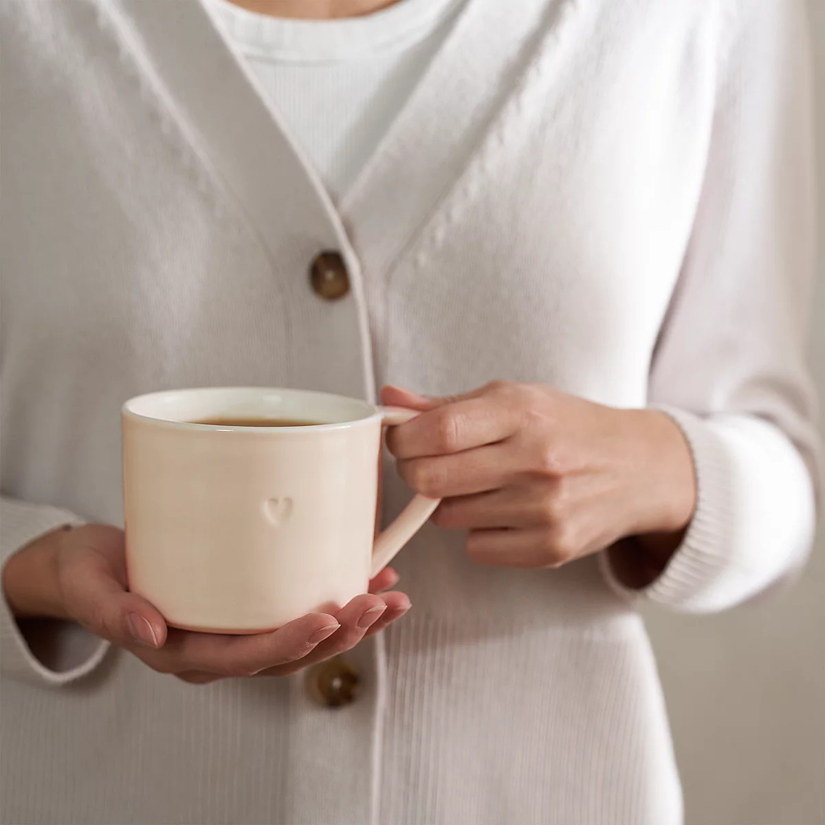 Burnham Heart Mug | The White Company UK & ROW