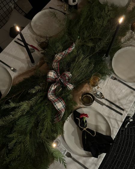 Christmas Eve table setting 🤍 simple & chic, just add fresh greenery🌲


#LTKhome #LTKHoliday #LTKSeasonal