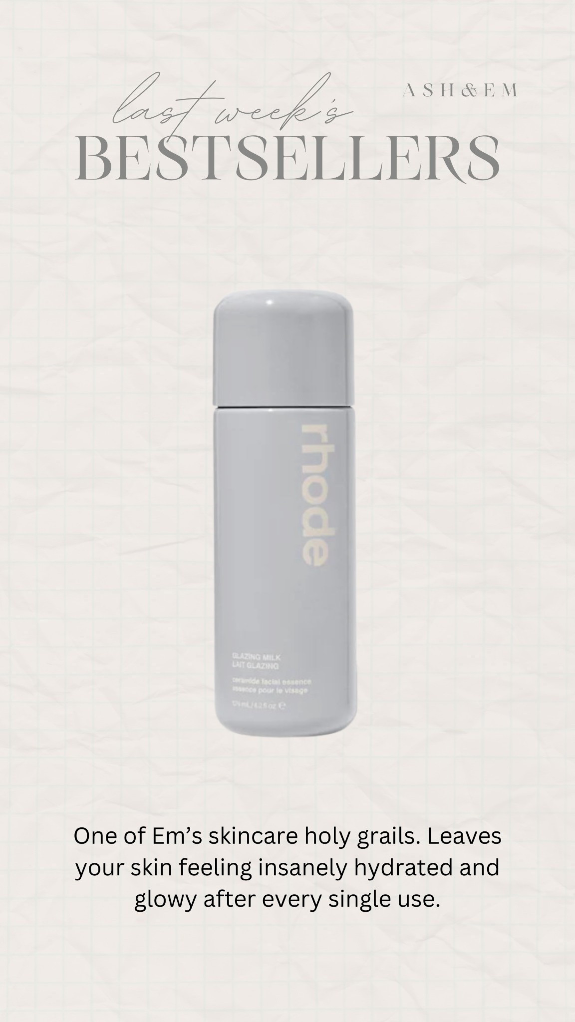 The most hydrating skincare find!! it really is as good as they say!

rhode skincare, glazing milk, skincare, mature skin,


#LTKBeauty #LTKselfcare