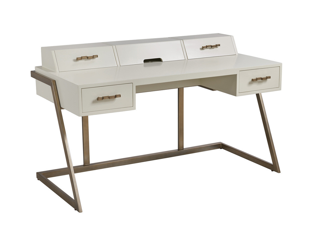 Studio Designs Langley Writing Desk In Linen White | 1stopbedrooms