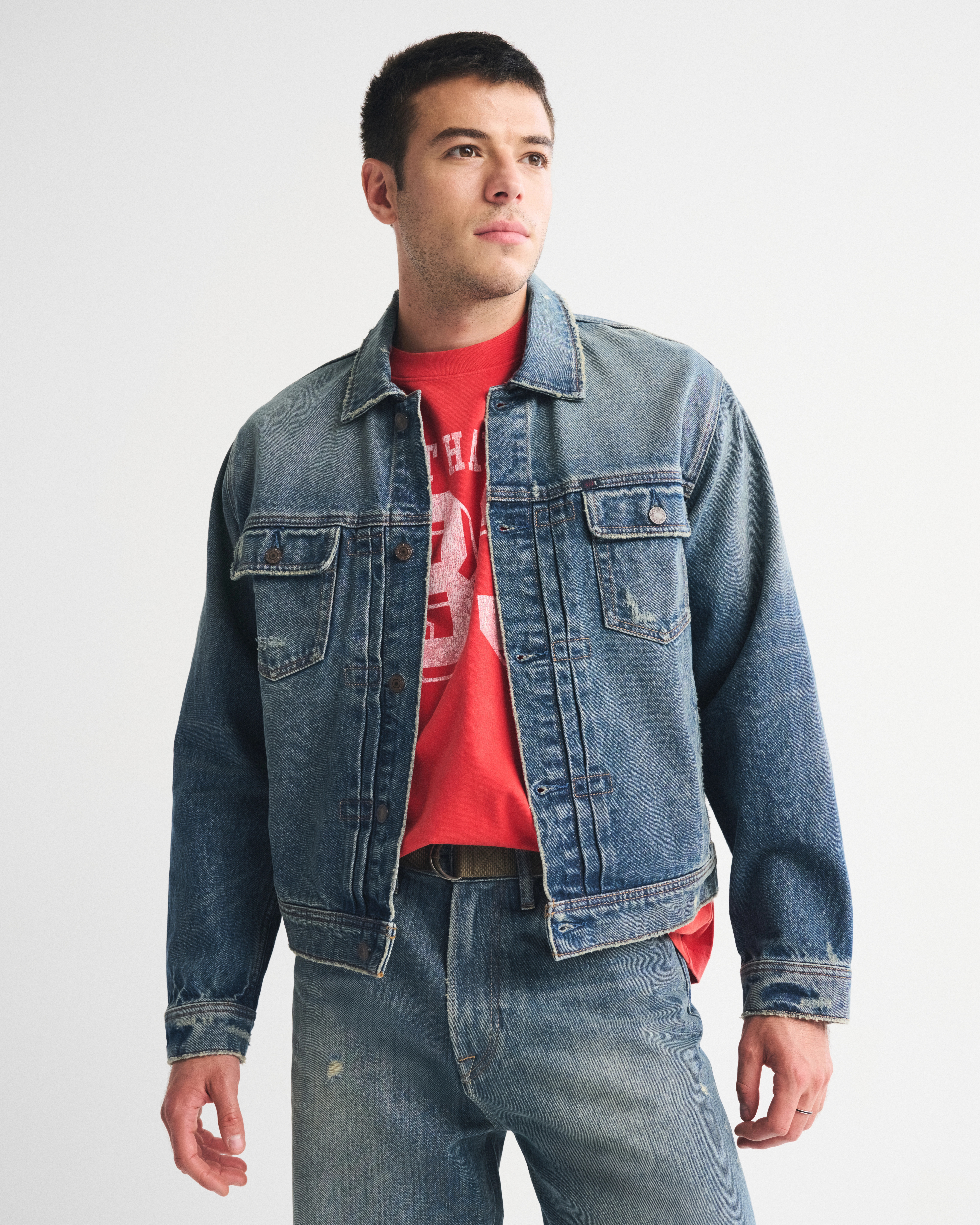 Denim Trucker Jacket | Abercrombie & Fitch (US)