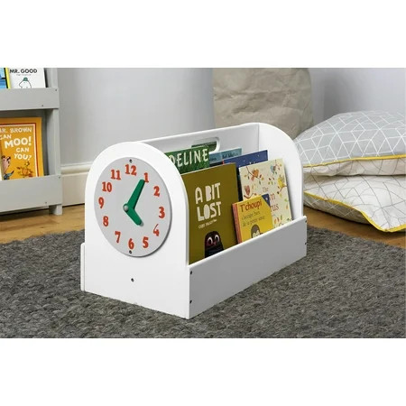 Tidy Books® Kids Book Storage Box (Age 3-10) Small Portable Book Case Removable Play Clock Kids Cadd | Walmart (US)