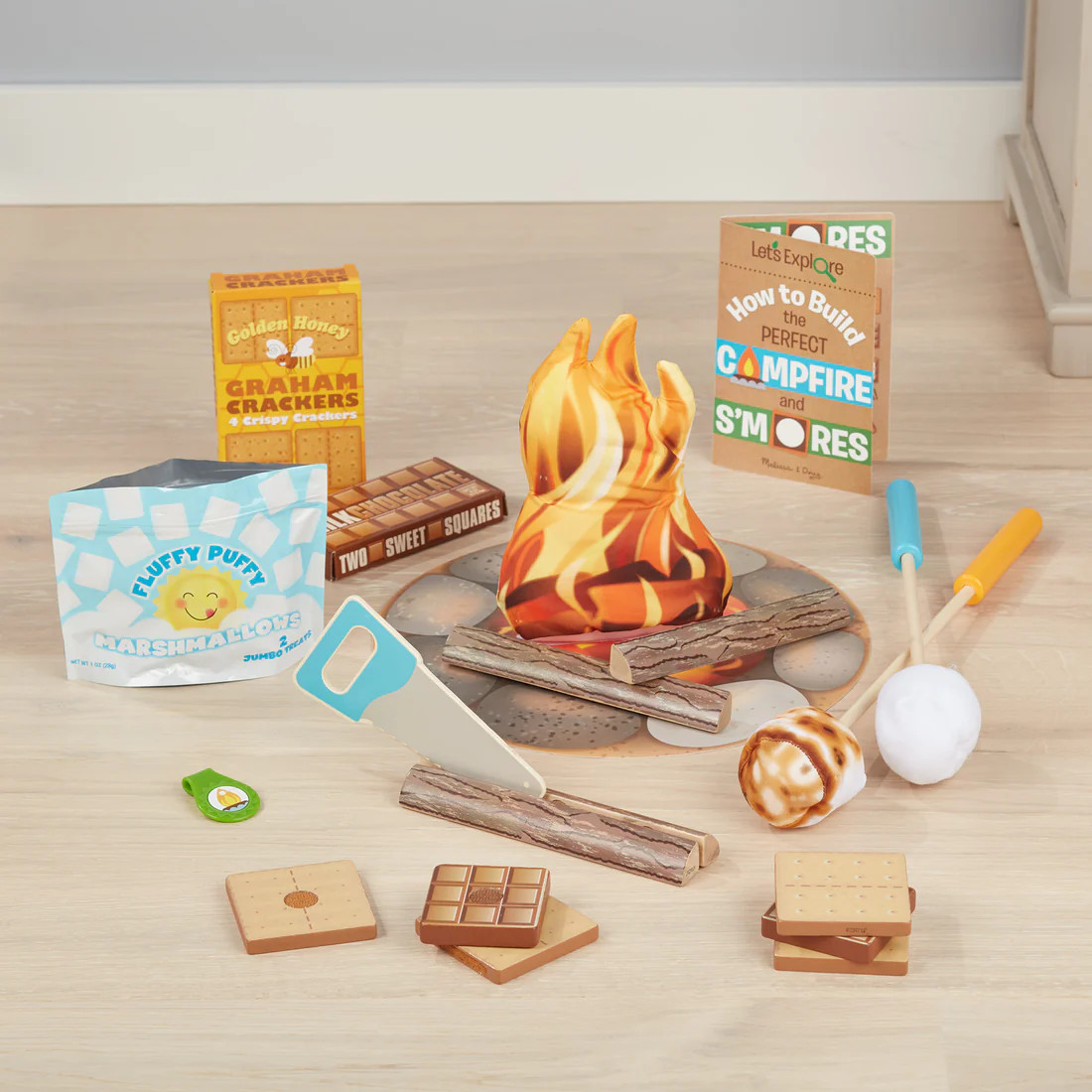 Let's Explore Campfire S'Mores Play Set | Melissa and Doug