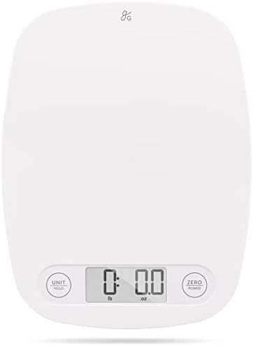 Greater Goods Eggshell White Food Scale - Digital Display Shows Weight in Grams, Ounces, Milliliters | Amazon (US)