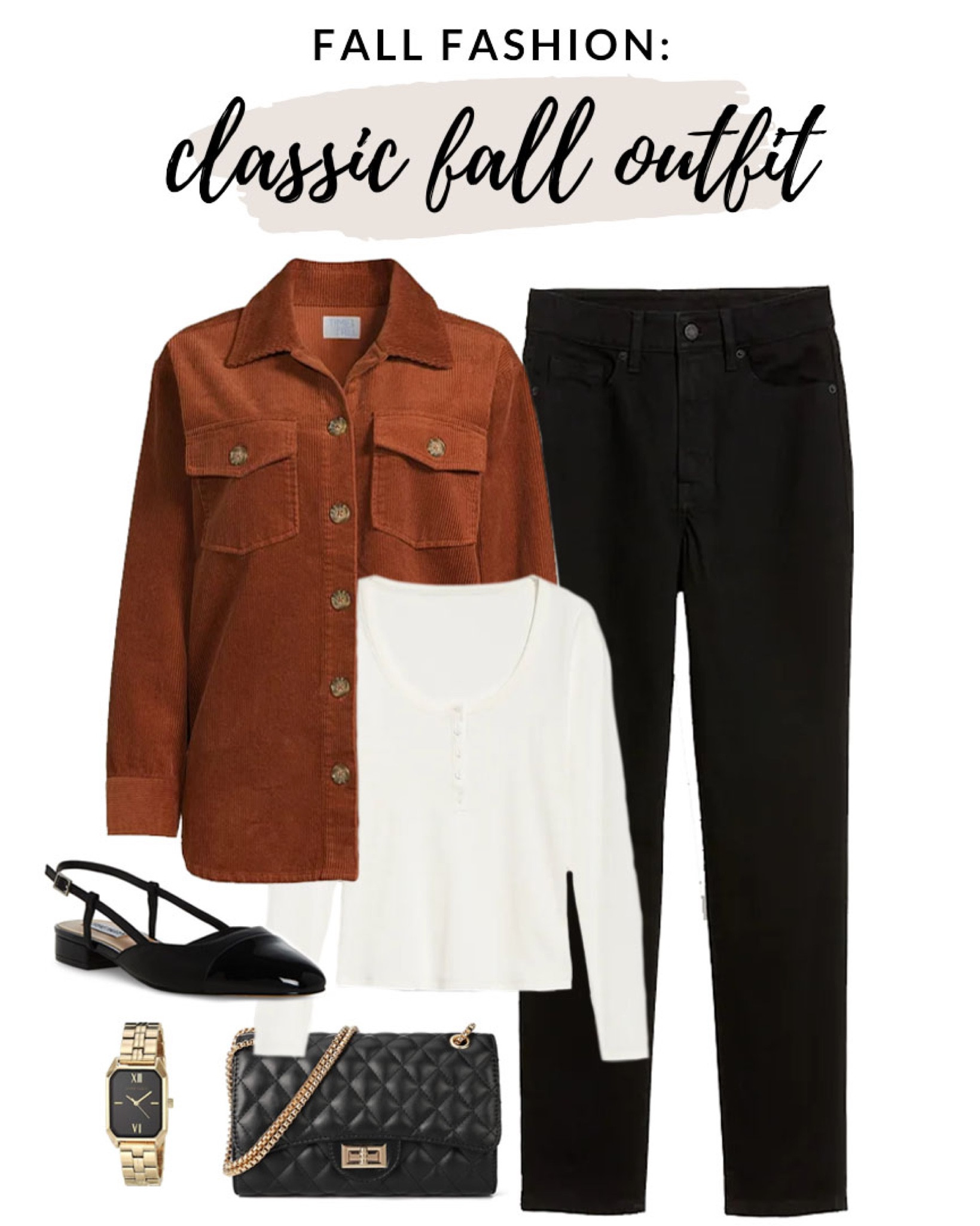 Classic fall outfit idea! Love this corduroy button down shacket! 

#fallfashion #walmartfashion #falloutfit

Walmart fall fashion. Corduroy shacket. Black jeans. Classic fall outfit idea  

#LTKfindsunder100 #LTKstyletip #LTKSeasonal