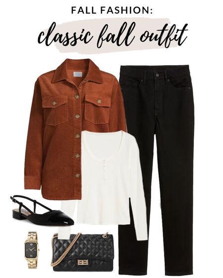 Classic fall outfit idea! Love this corduroy button down shacket! 

#fallfashion #walmartfashion #falloutfit

Walmart fall fashion. Corduroy shacket. Black jeans. Classic fall outfit idea  

#LTKfindsunder100 #LTKstyletip #LTKSeasonal