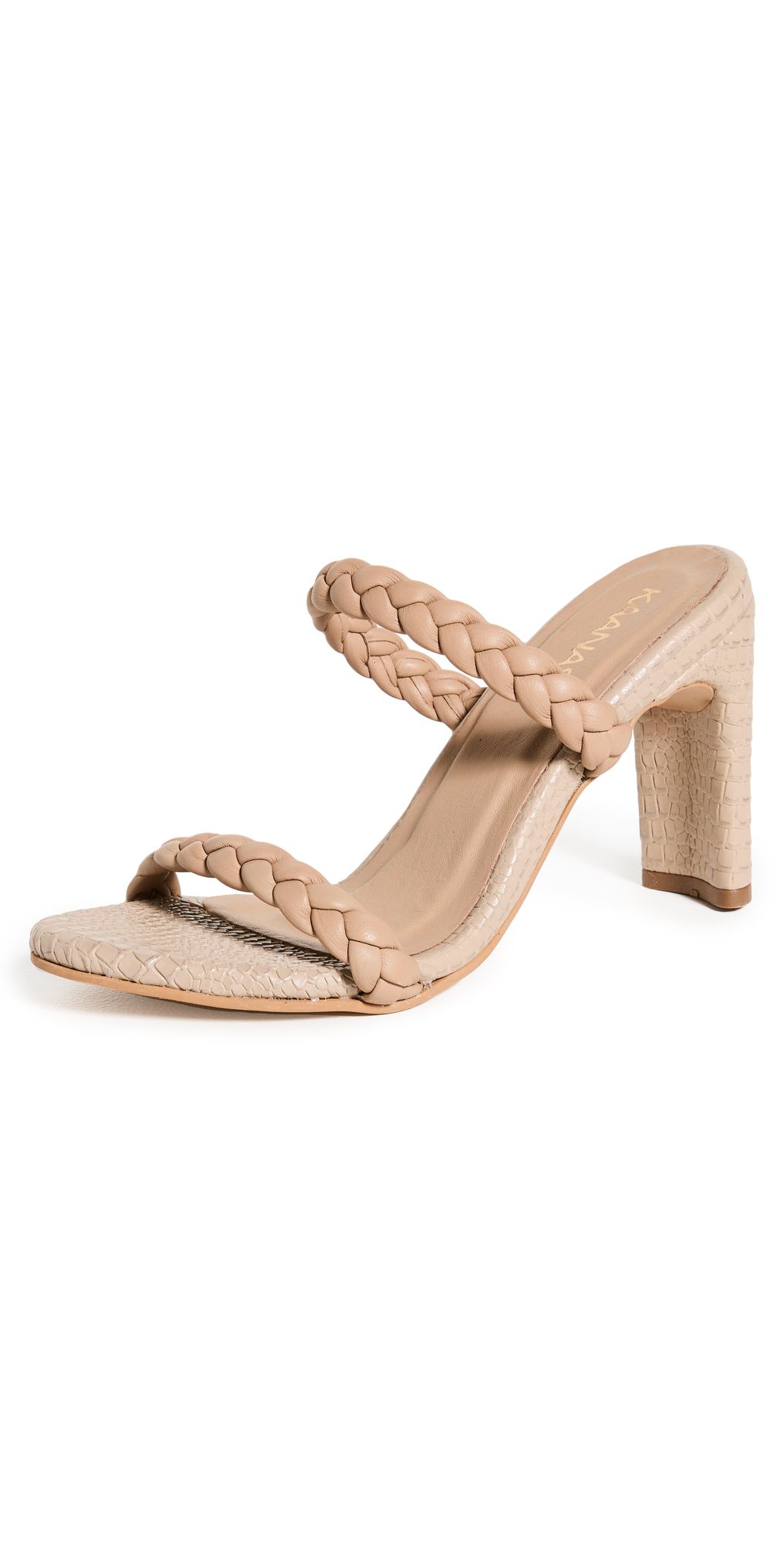 KAANAS Isa Heeled Sandals with Braid Straps | Shopbop