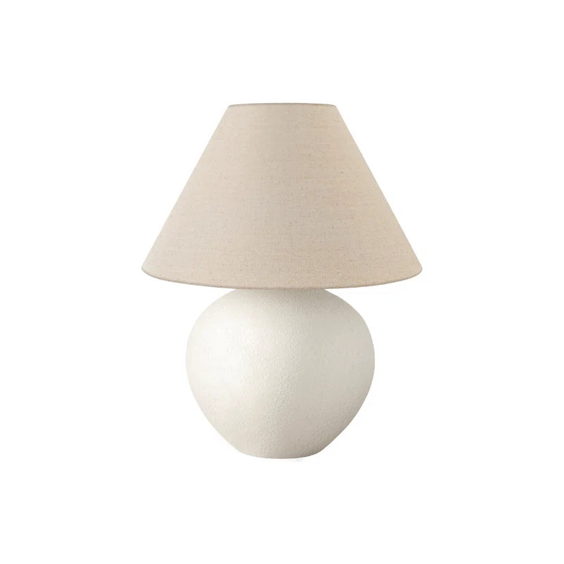 Highland Dunes Lighting, 16"H, Table Lamp, Cream Shade, Cream Ceramic, Contemporary | Wayfair | Wayfair North America