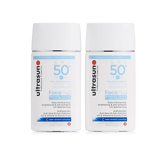 Ultrasun Sun Protection Face Fluid SPF 50+ 40ml Duo - QVC UK | QVC UK