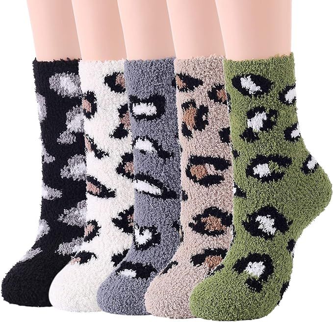 Zando Women Warm Super Soft Plush Slipper Sock Winter Fluffy Microfiber Crew Socks Casual Home Sl... | Amazon (US)