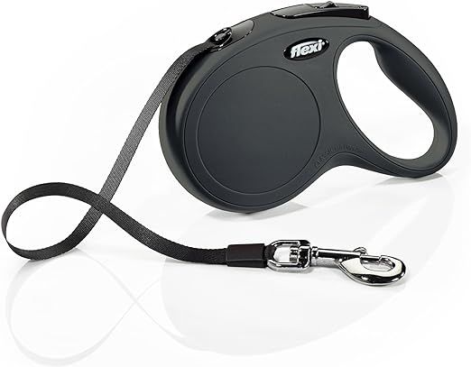 FLEXI Classic Retractable Dog Leash in Black, 16' | Amazon (US)