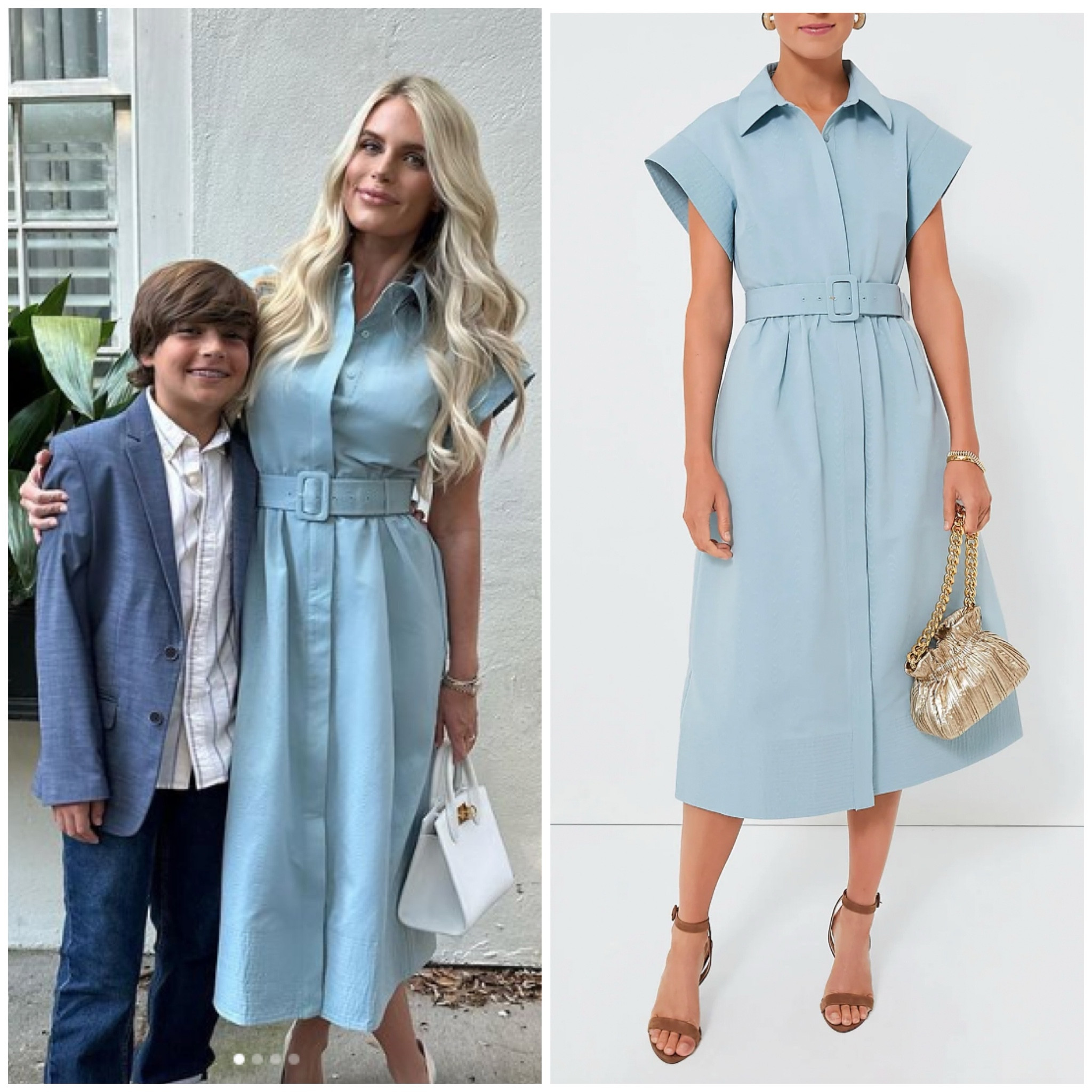 Madison LeCroy’s Light Blue Belted Dress 📸 = bravotv.com / @madison.lecroy