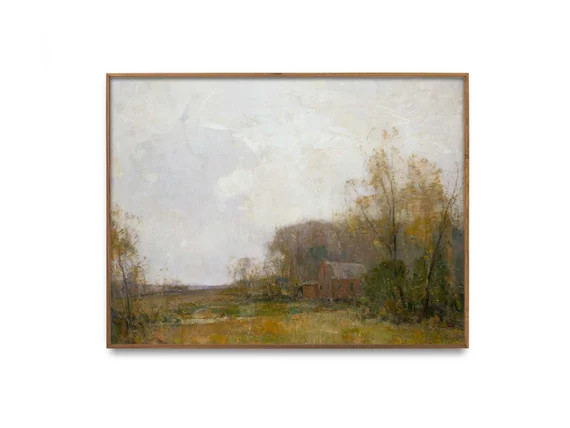 Digital download vintage landscape art Antique art print Oil | Etsy | Etsy (US)